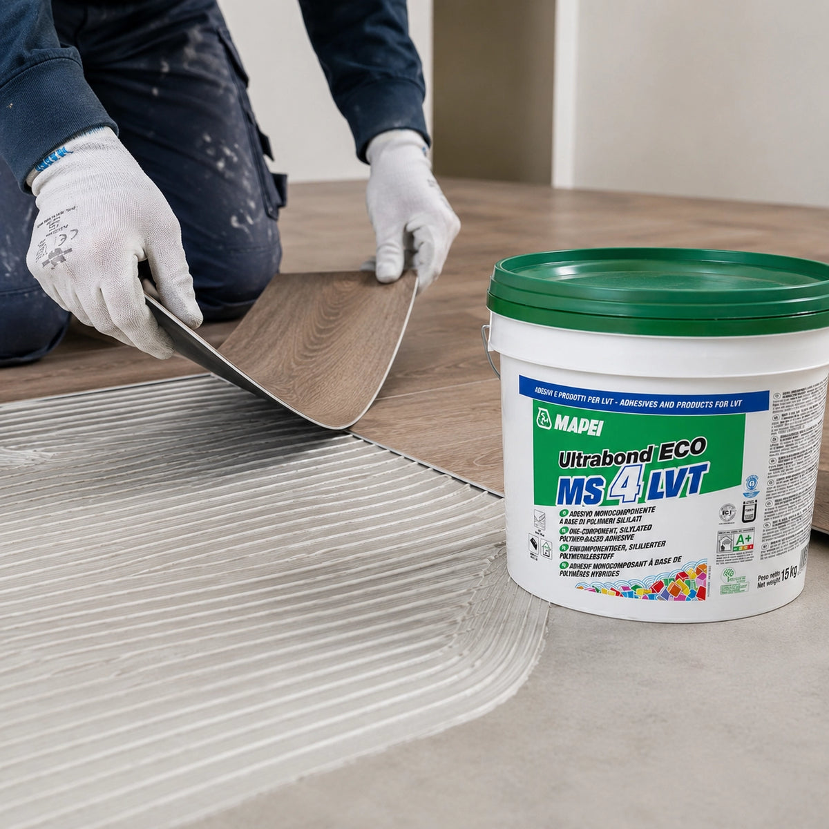 Mapei Ultrabond Eco MS 4 LVT 7 kg – imagine detaliu ambalaj
