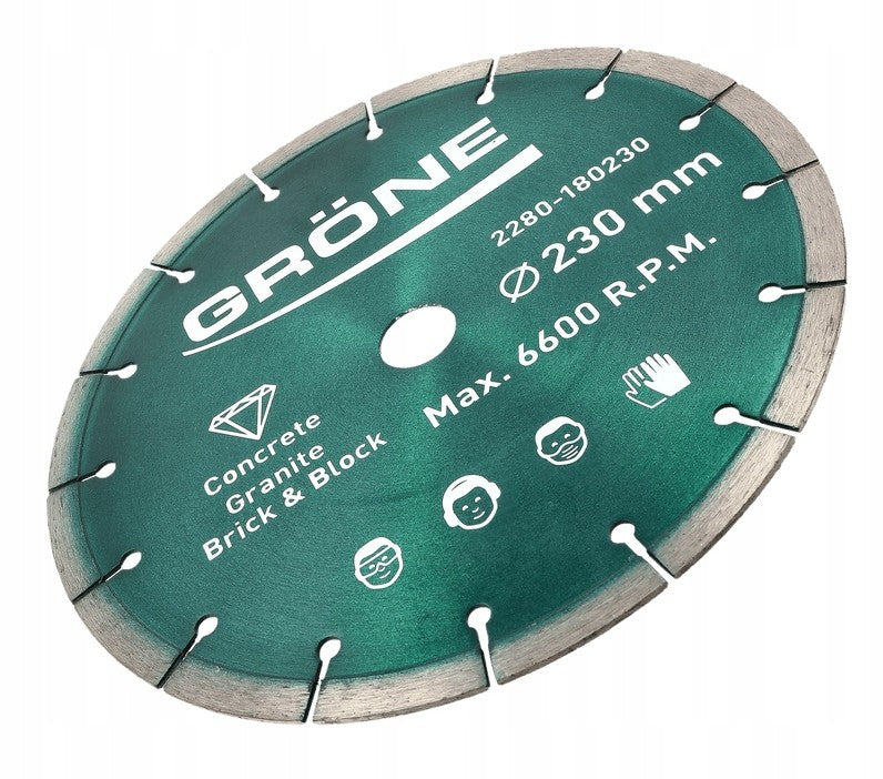 Disc diamantat, margine sectionala taiere uscata 230 x 22.23 x2.3 mm