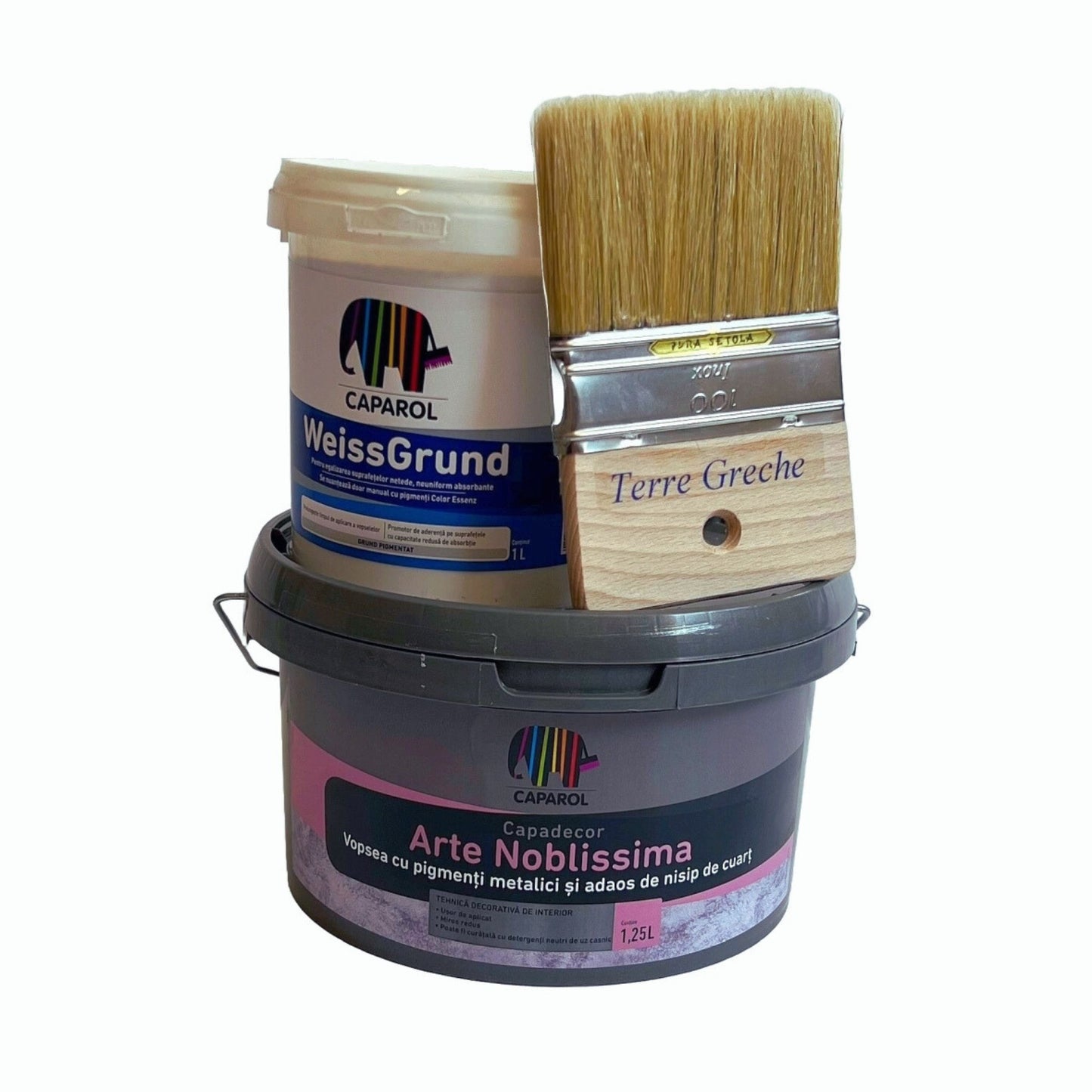 Set vopsea decorativa 3 in 1
