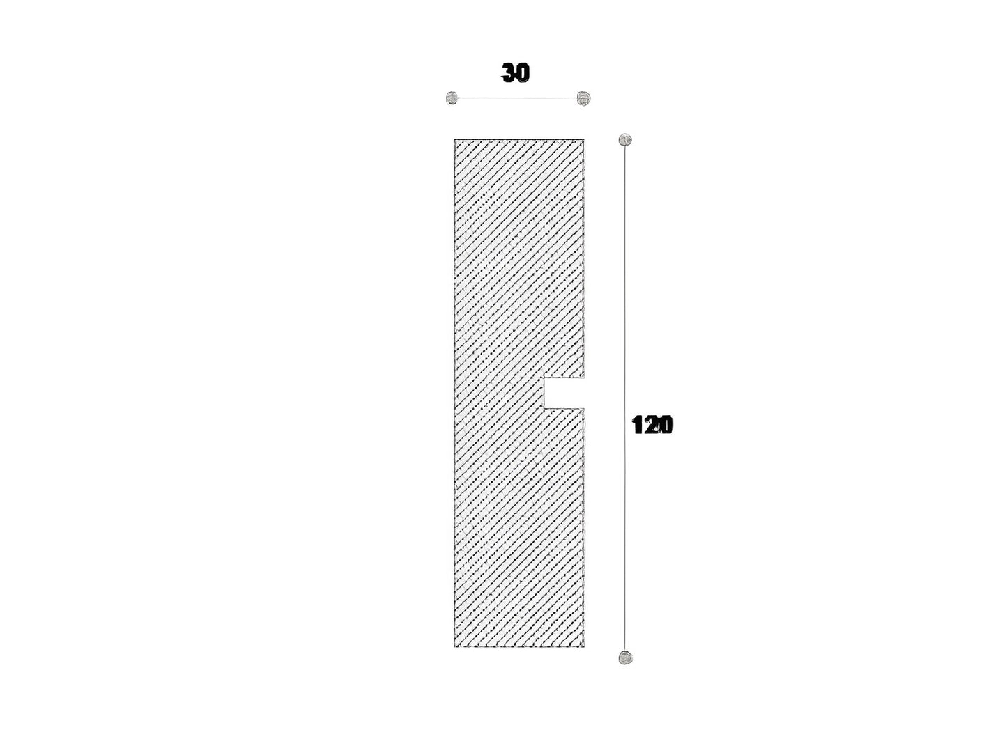 Ancadrament decorativ fereastra Nmc NA108 120X30X2000mm