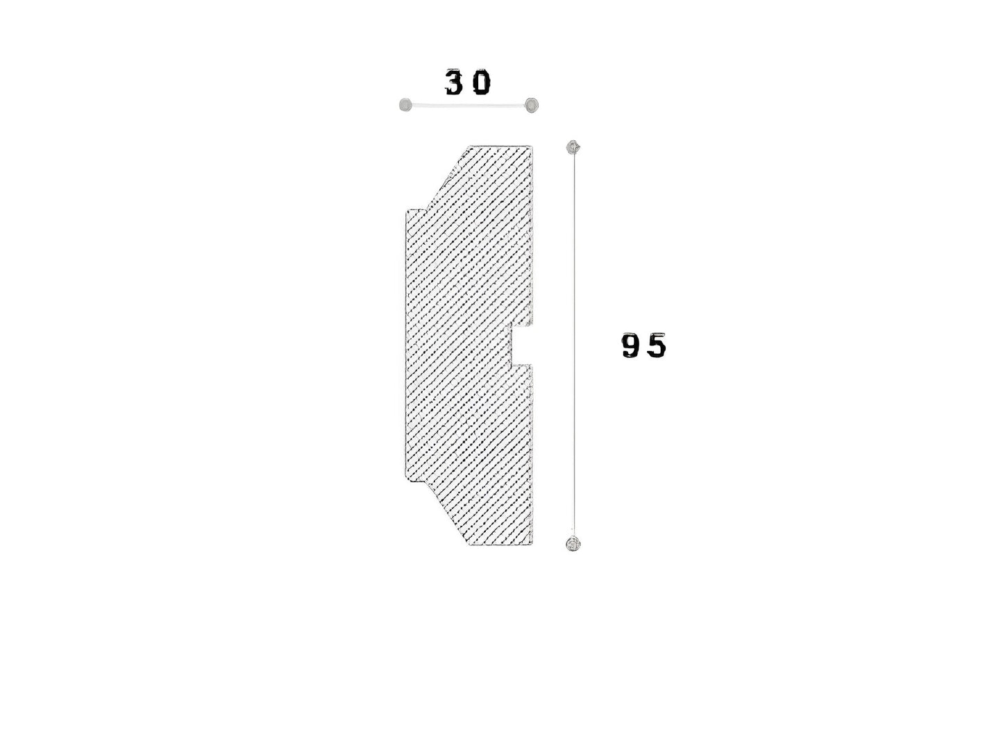 Ancadrament decorativ fereastra Nmc NA213 95X30X2000mm