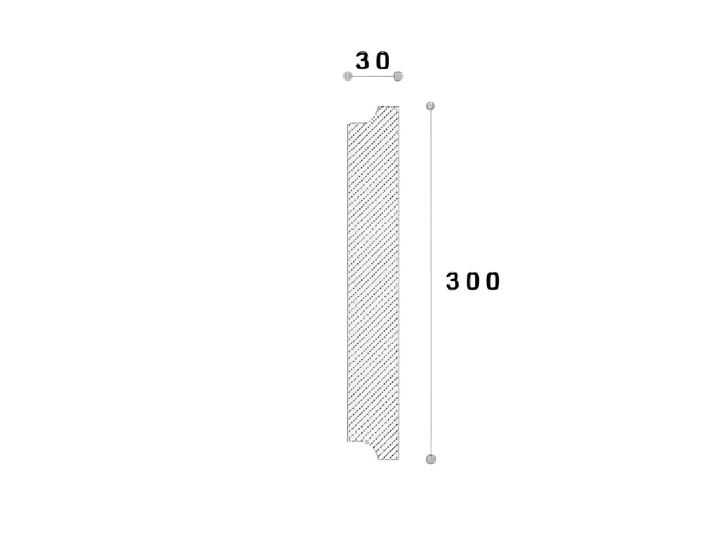 Coltar decorativ exterior NCL101 200X30X300mm