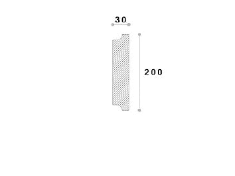 Coltar decorativ exterior NCL102 200X30X200mm