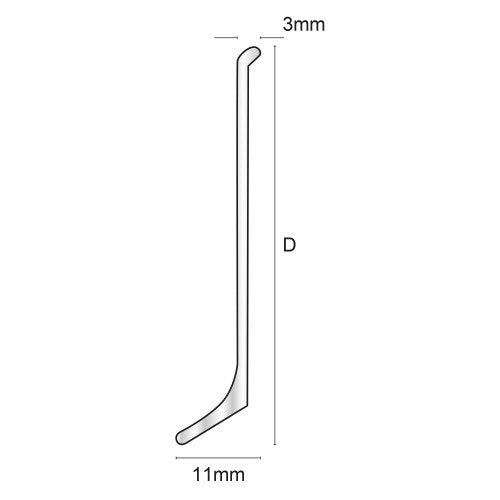 Plinta pardoseala din aluminiu 2ml