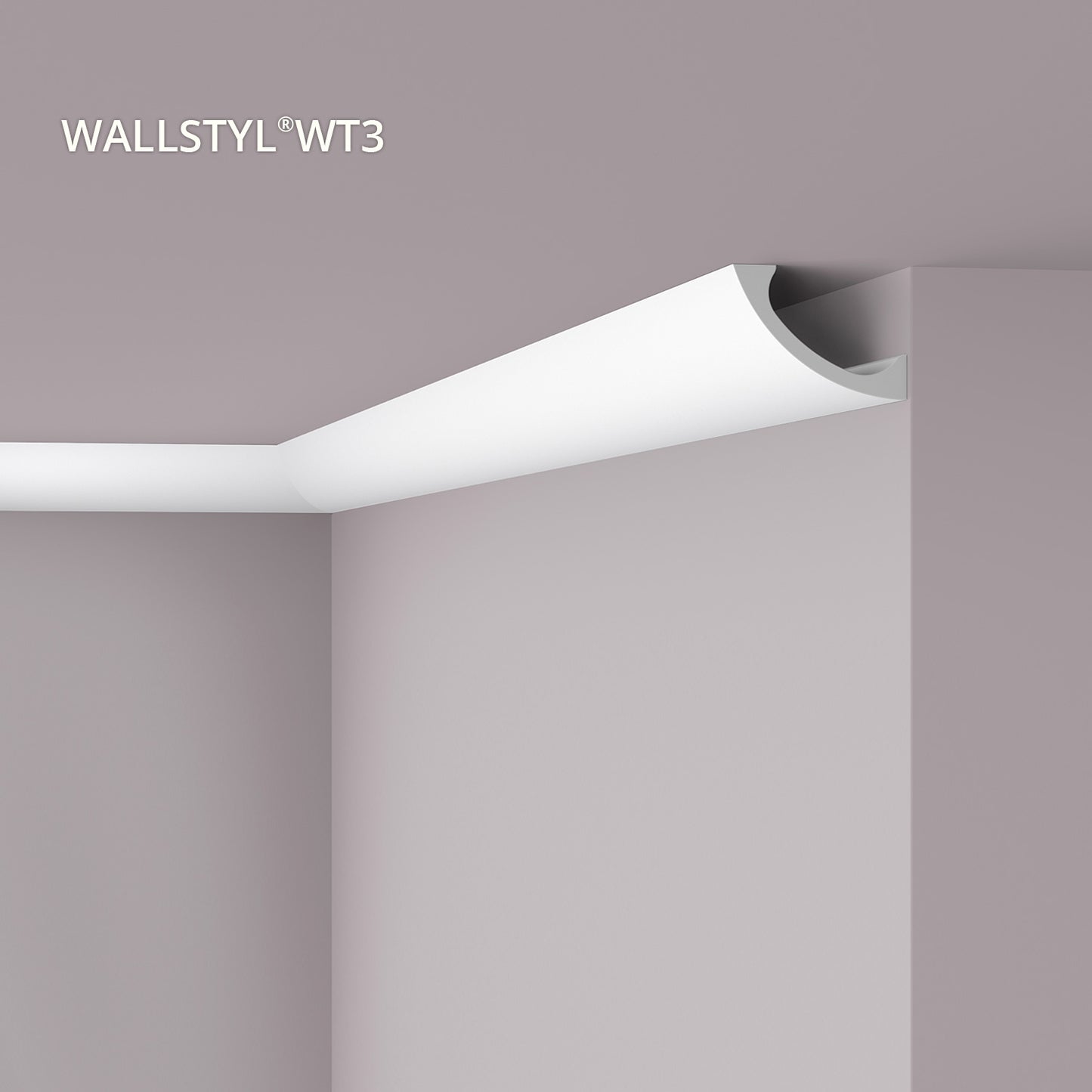 Cornisa decorativa polimer dur Nmc WT3 80x110x2000mm