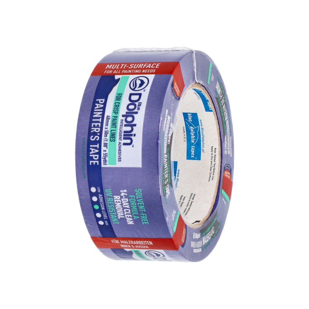 Banda adeziva albastra 48mm x 50m - 14 zile rezistenta UV, Blue Dolphin - Shopdecor.ro Banda mascare