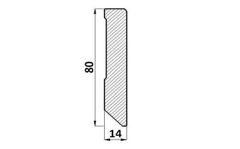 Plinta Mdf alba Egger Cubica 80x14x2400mm - Shopdecor.ro Plinta mdf
