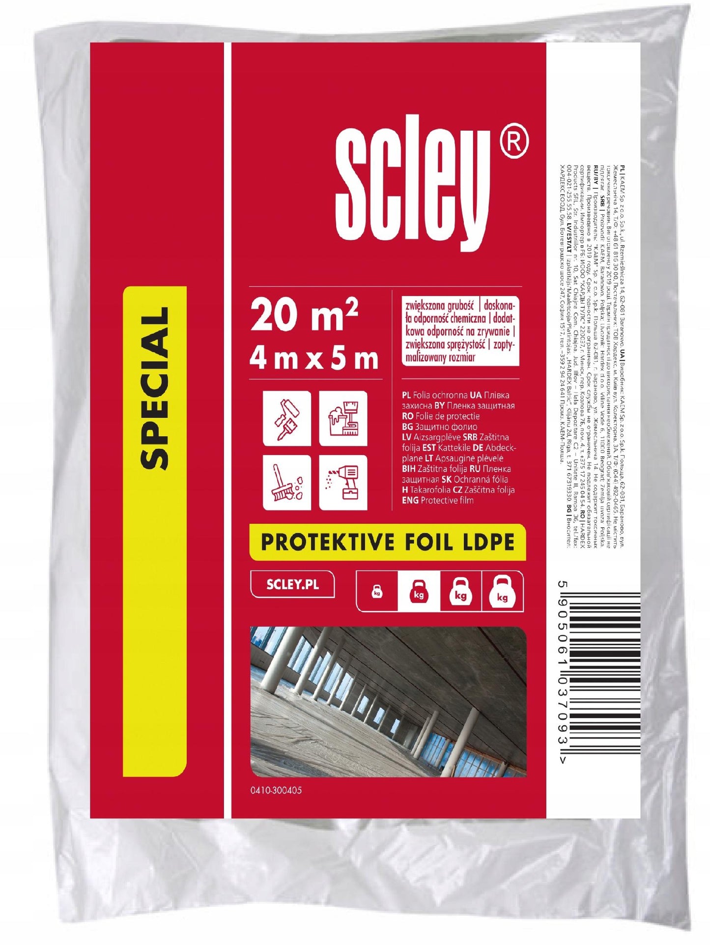 Folie protectie medie Hardy 4 x 5m - 20mp - Shopdecor.ro Folie protectie