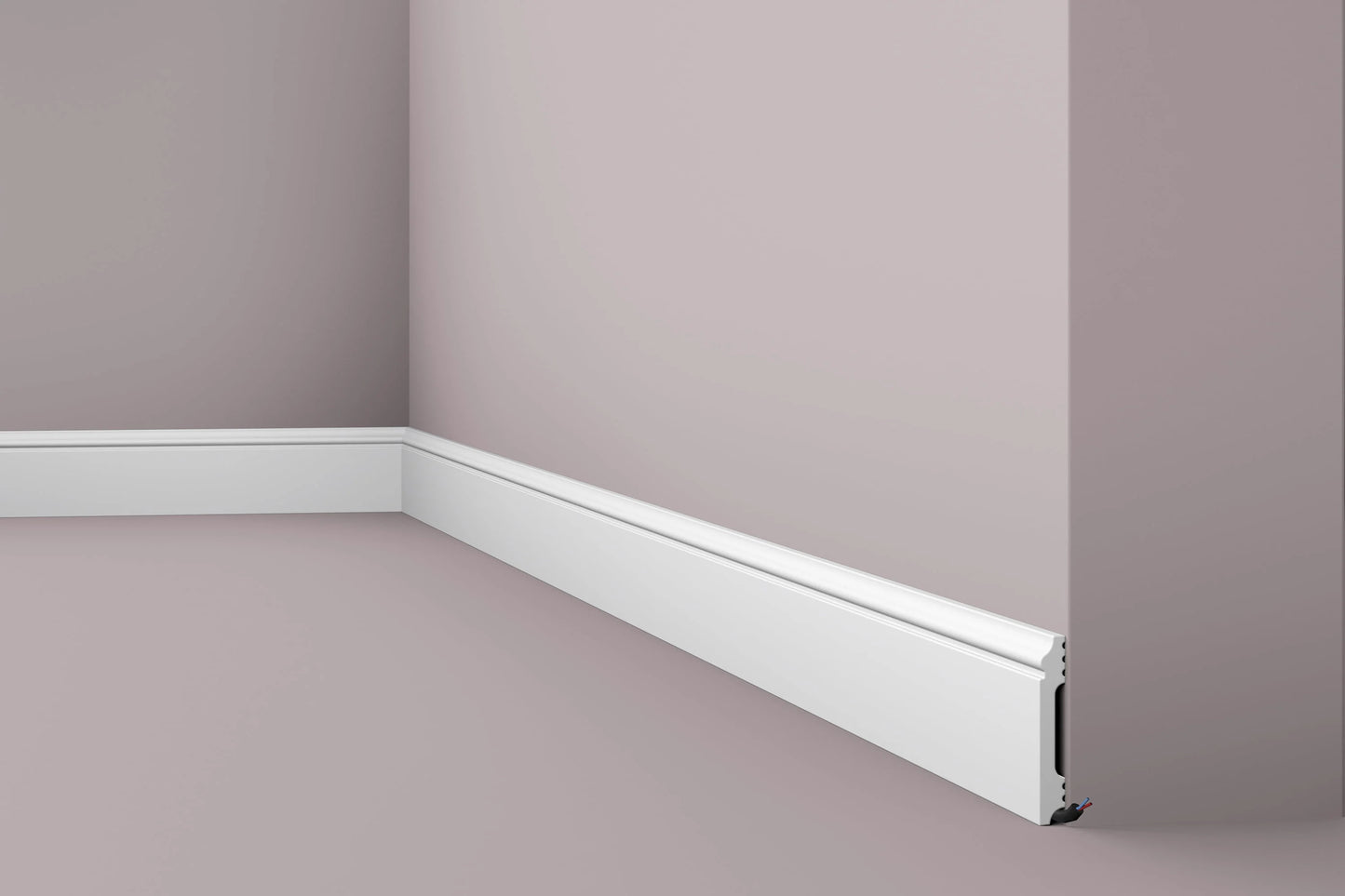 Plinta alba duropolimer Nmc FL1 80x13x2000mm - Shopdecor.ro Plinta poliuretan