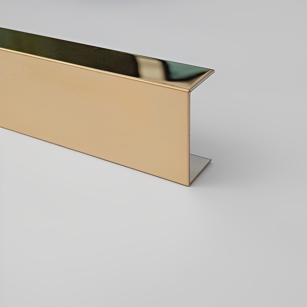 Profil decorativ tip U din inox 20x8mm - Shopdecor.ro Profil U inox