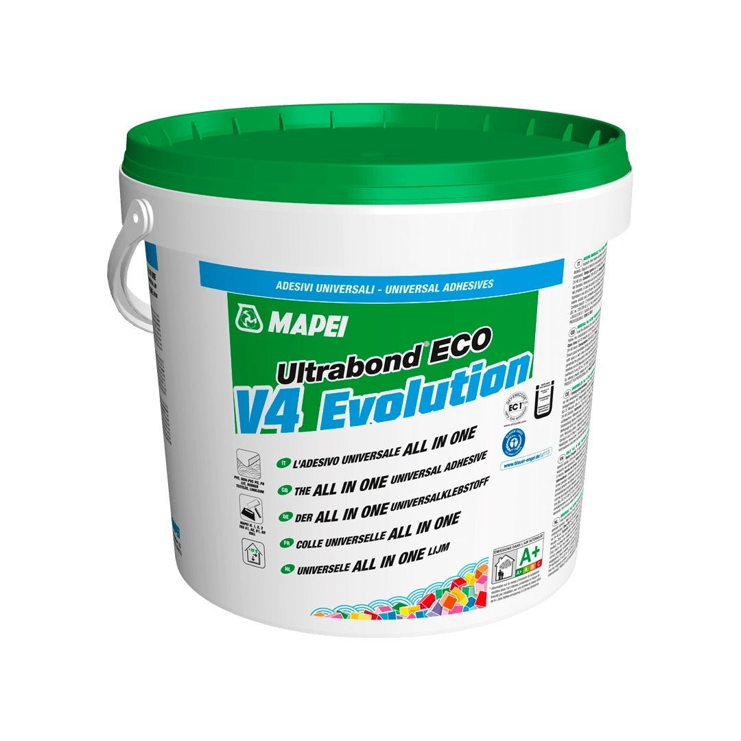 Adeziv pentru LVT si pardoseli elastice Mapei Ultrabond Eco V4 Evolution 14kg - Shopdecor.ro Adeziv acrilic
