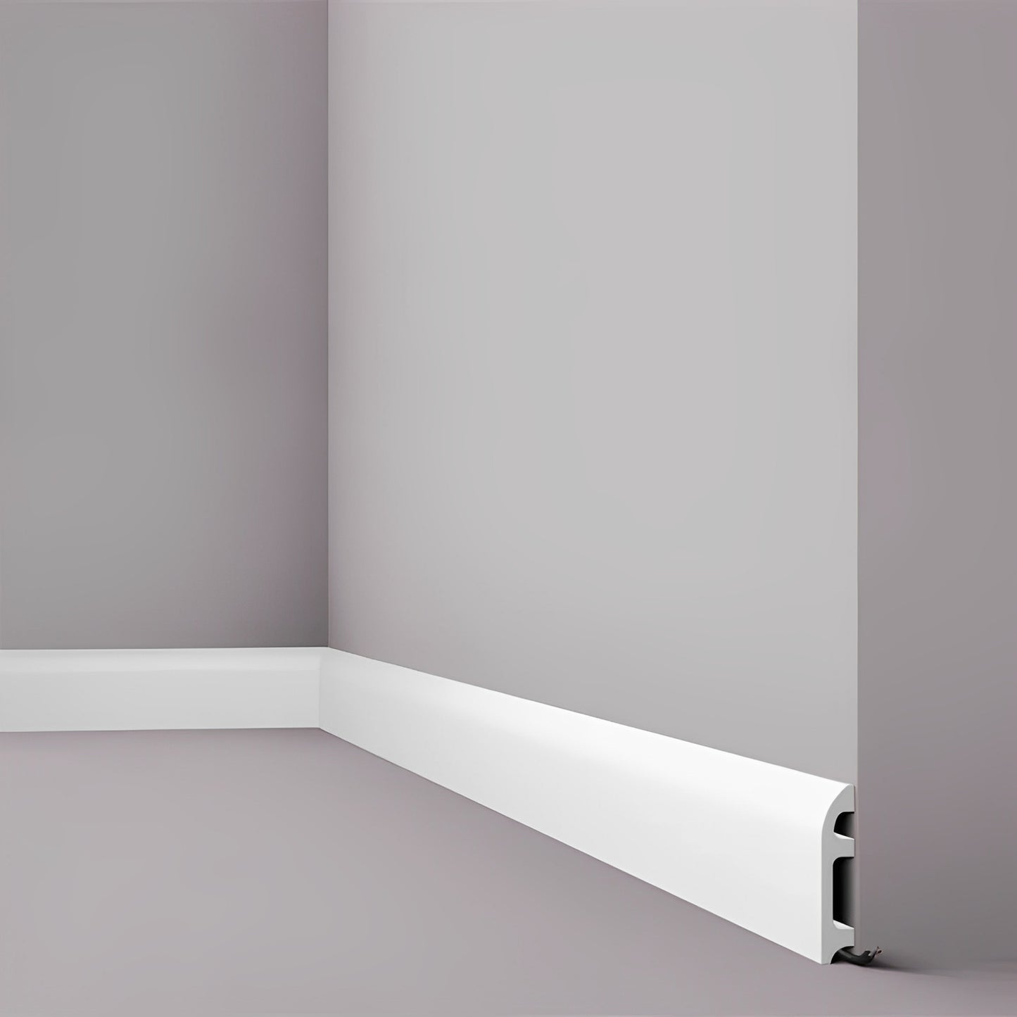 Plinta alba polimer dur Nmc FL5 100x20x2000mm - Shopdecor.ro Plinta poliuretan