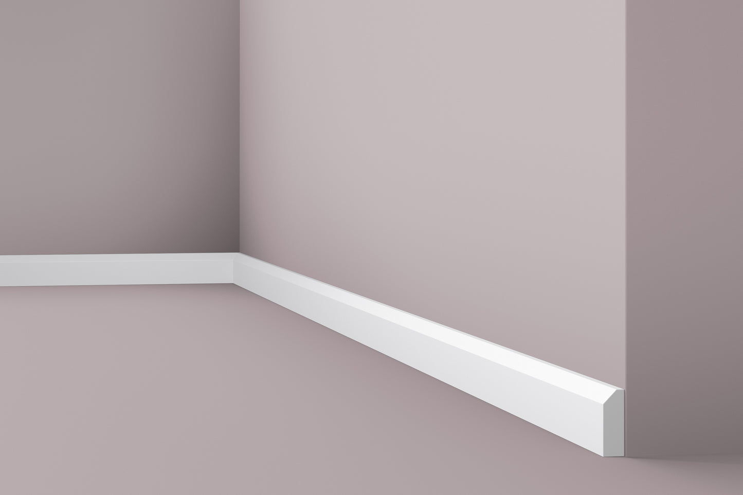 Plinta alba polimer dur Nmc FT1 38x13x2000mm - Shopdecor.ro Plinta poliuretan