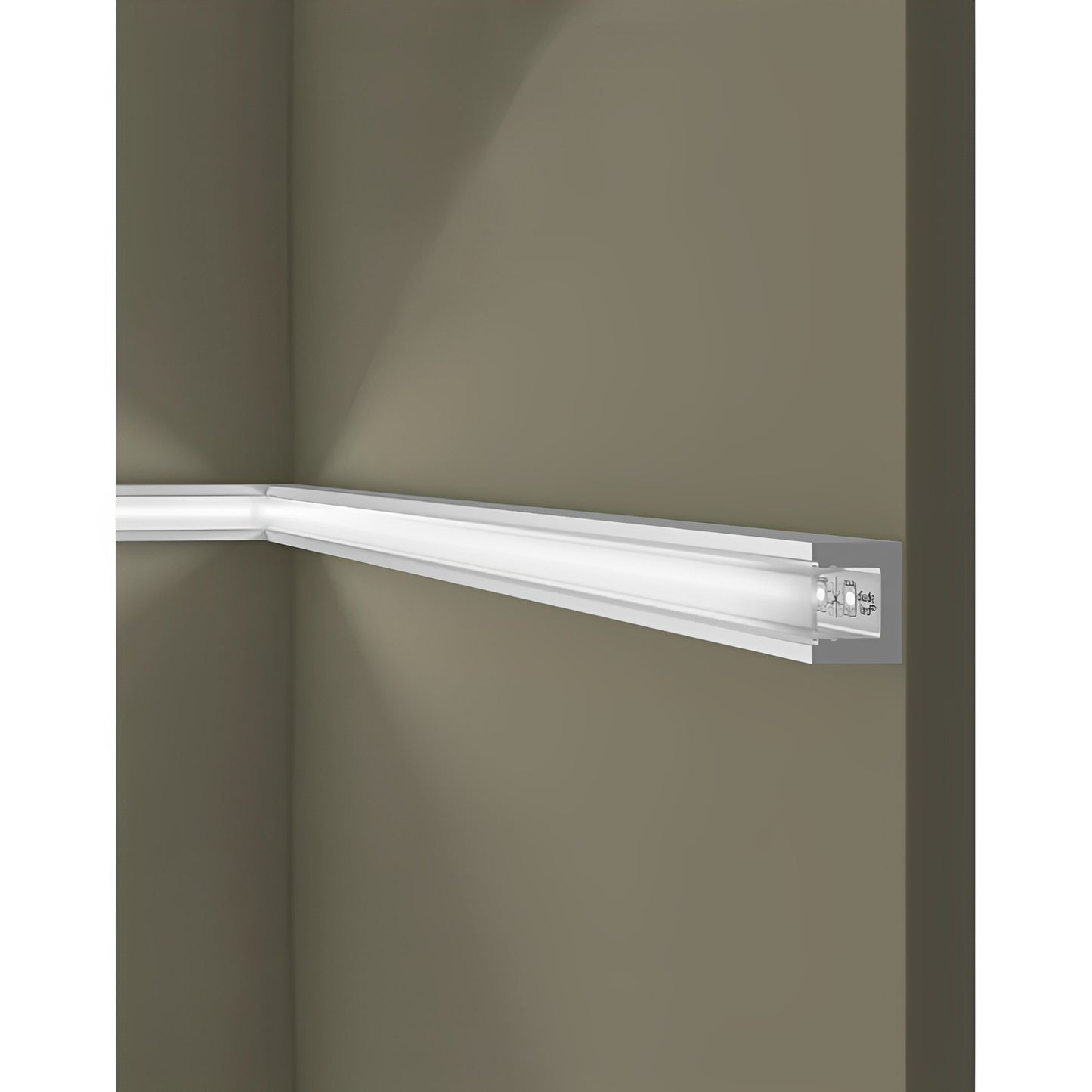 Profil Decorativ duropolimer Led Nmc WALLSTYL IL12 20X25X2000mm - Shopdecor.ro Profil led