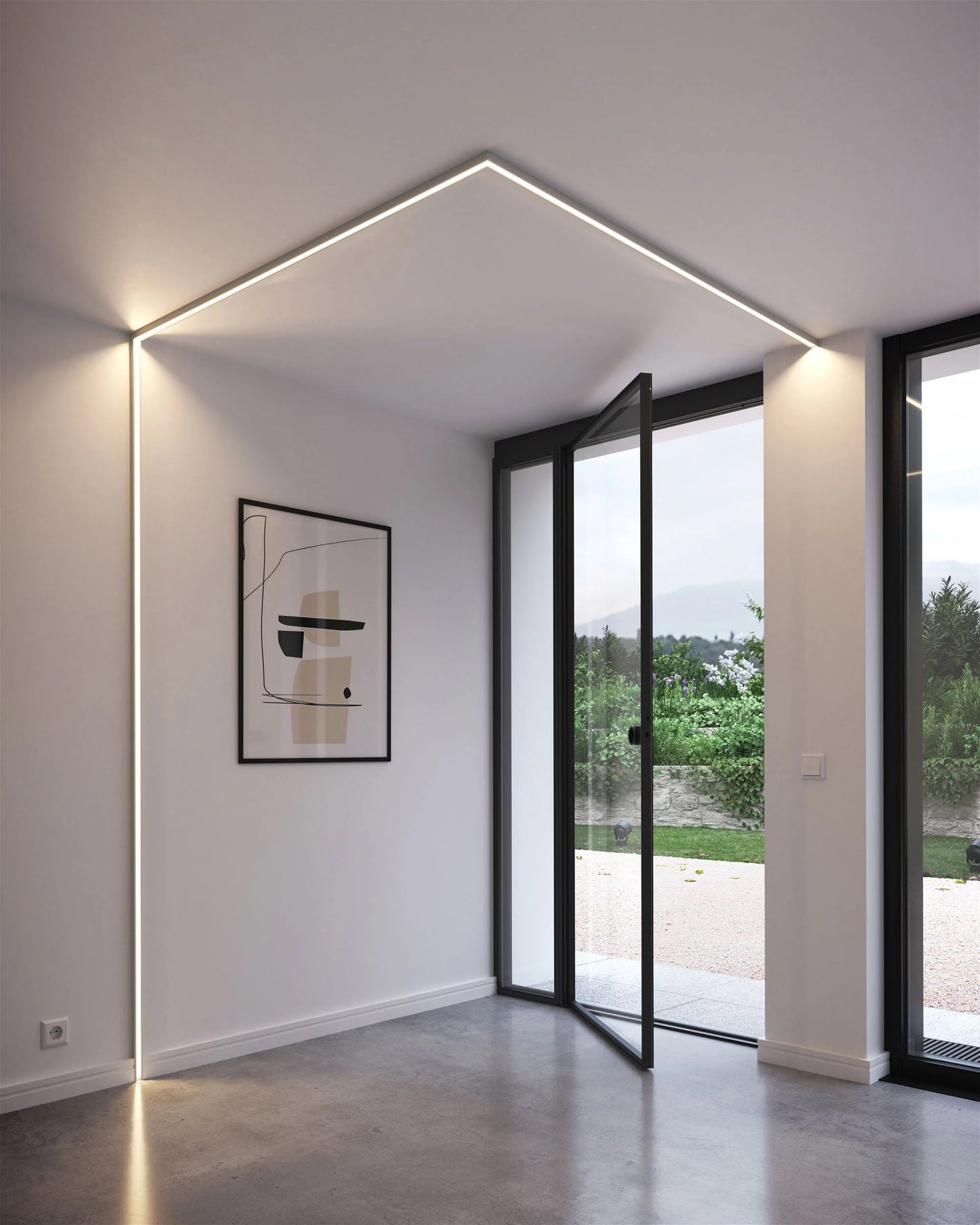 Profil Decorativ duropolimer Led Nmc WALLSTYL IL12 20X25X2000mm - Shopdecor.ro Profil led