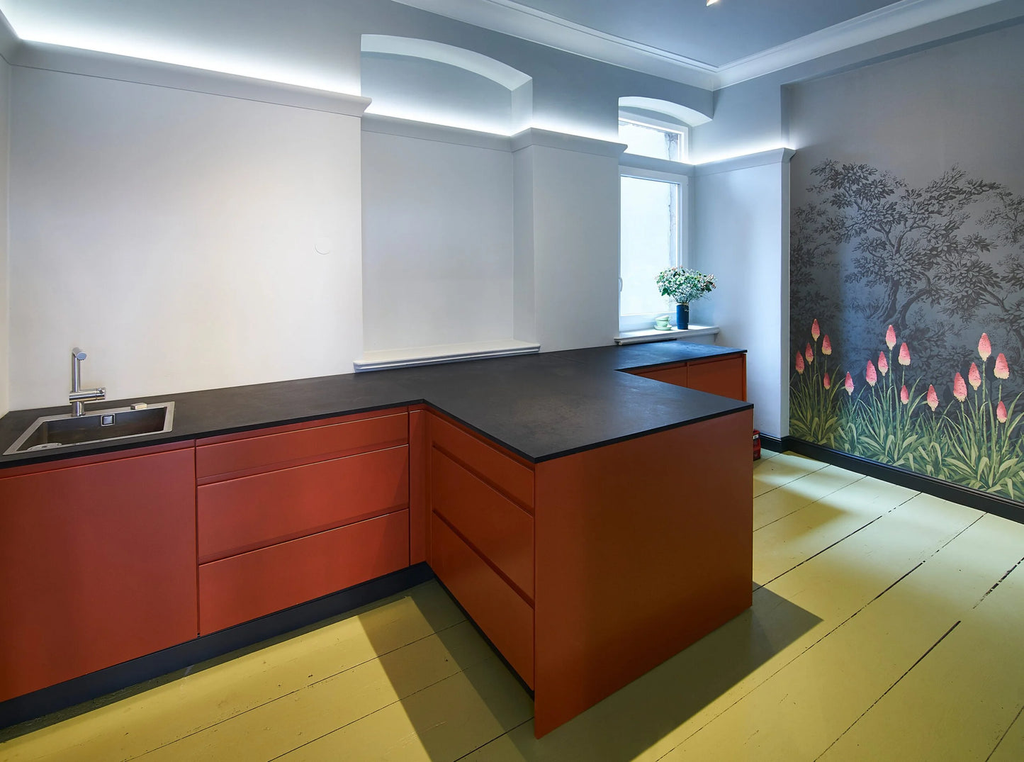Cornisa decorativa polimer dur led Nmc Arstyl IL3 50x33x2000mm - Shopdecor.ro Cornisa bagheta tavan
