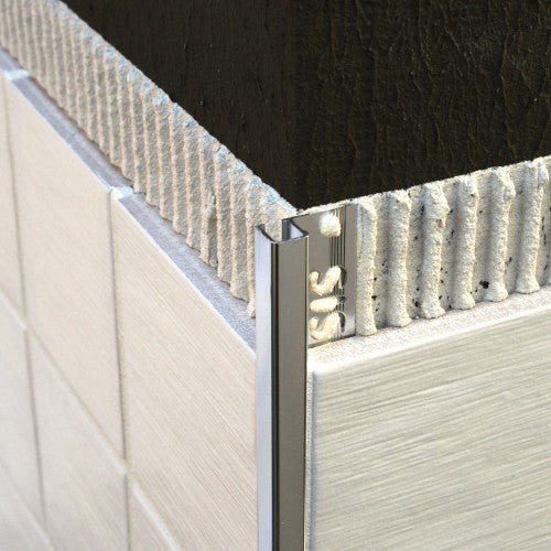 Profil de colt pentru faianta din aluminiu 12mm - Shopdecor.ro Profil colt faianta