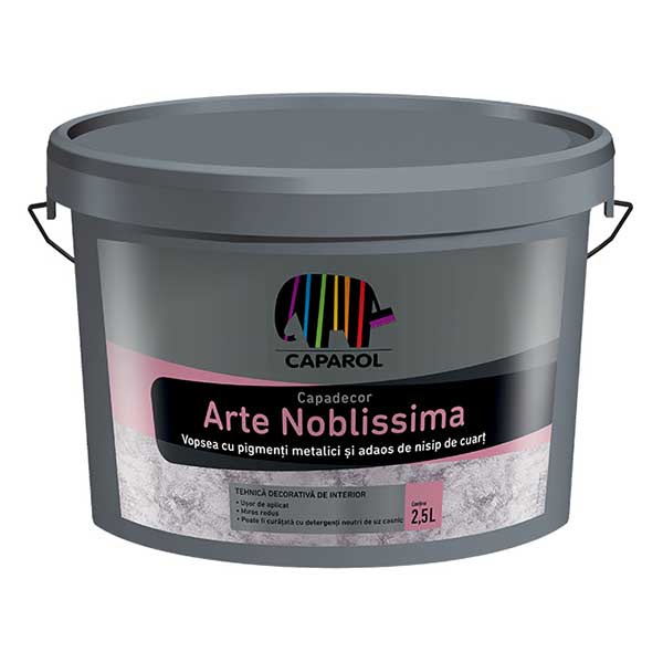Vopsea decorativa cu efect metalizat , Caparol Arte Noblissima - Shopdecor.ro Vopsea decorativa