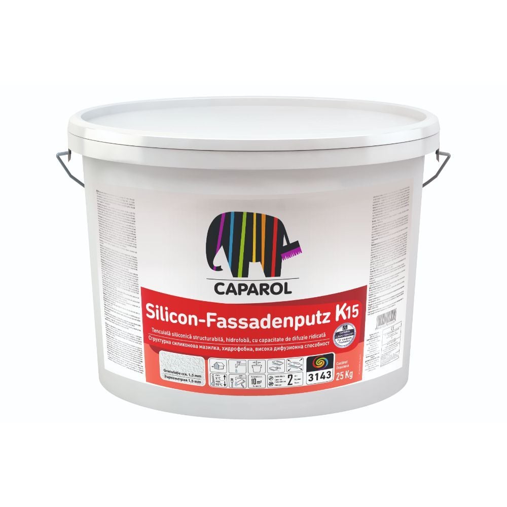 Caparol Silicon Fassadenputz 25 kg – Tencuială decorativă siliconică pentru fațade