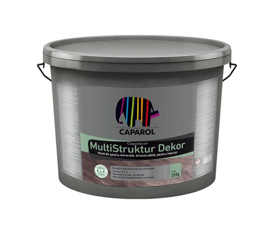 Caparol MultiStruktur Dekor 25 kg – masă decorativă fină pentru interior