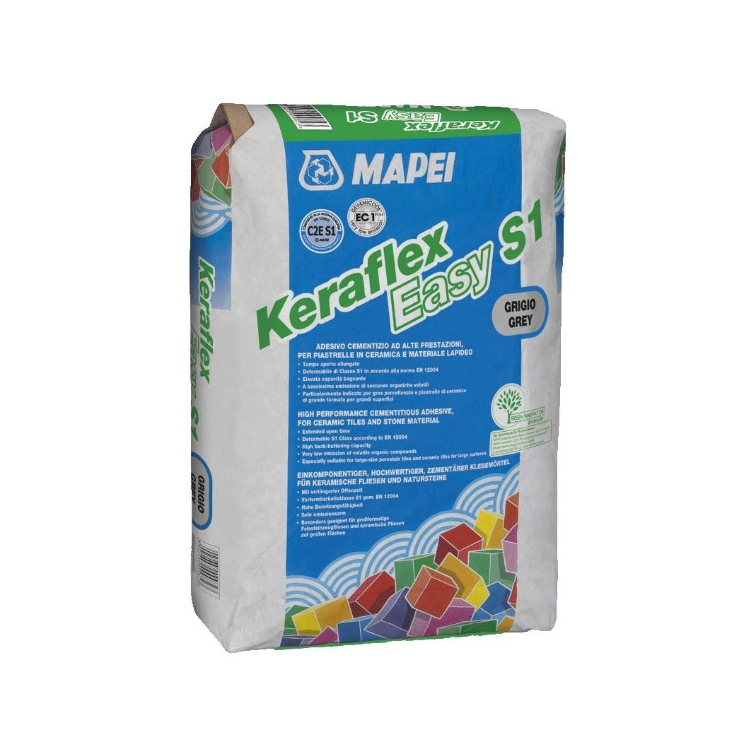 Adeziv flexibil gri gresie si faianta Mapei Keraflex  Easy S1 25kg