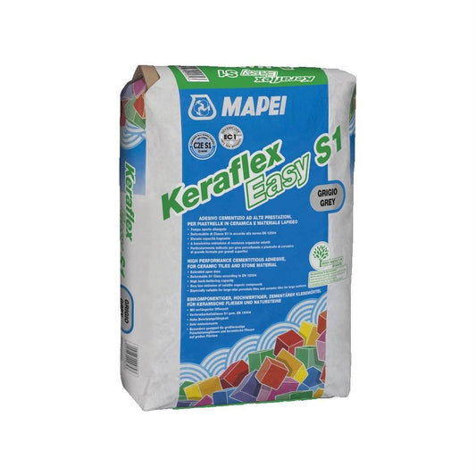 Adeziv flexibil gri gresie si faianta Mapei Keraflex  Easy S1 25kg
