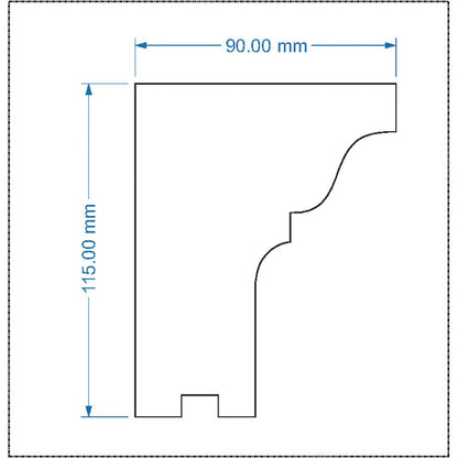 Solbanc decorativ fereastra NS110 115X90X2000mm
