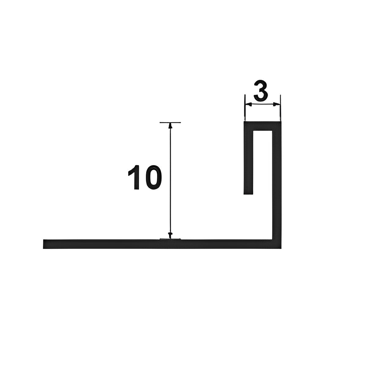 Profil de colt pentru faianta din inox 10mm - Shopdecor.ro Profil colt faianta