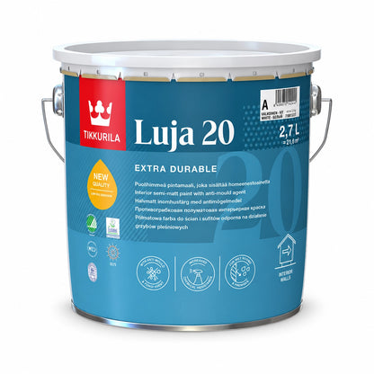 Vopsea lavabilă antimucegai semimată Tikkurila Luja 20