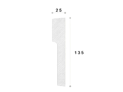 Ancadrament decorativ fereastra Nmc REMA3 135X25X2000mm