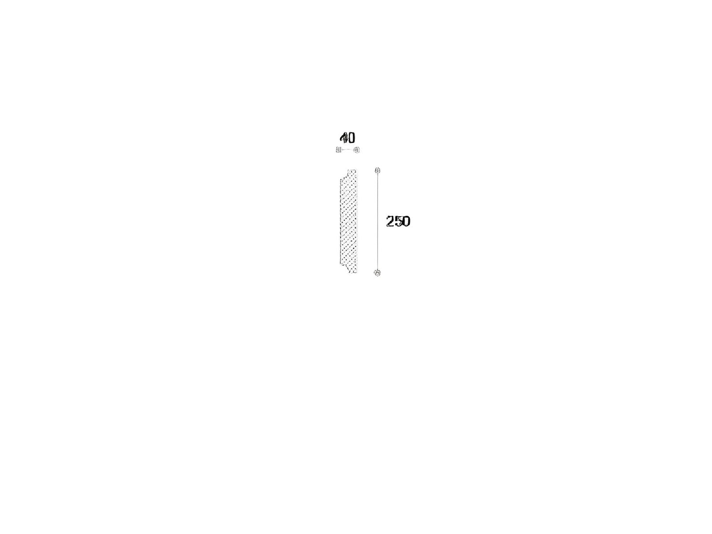 Coltar decorativ exterior NCL 103 250X40X250mm
