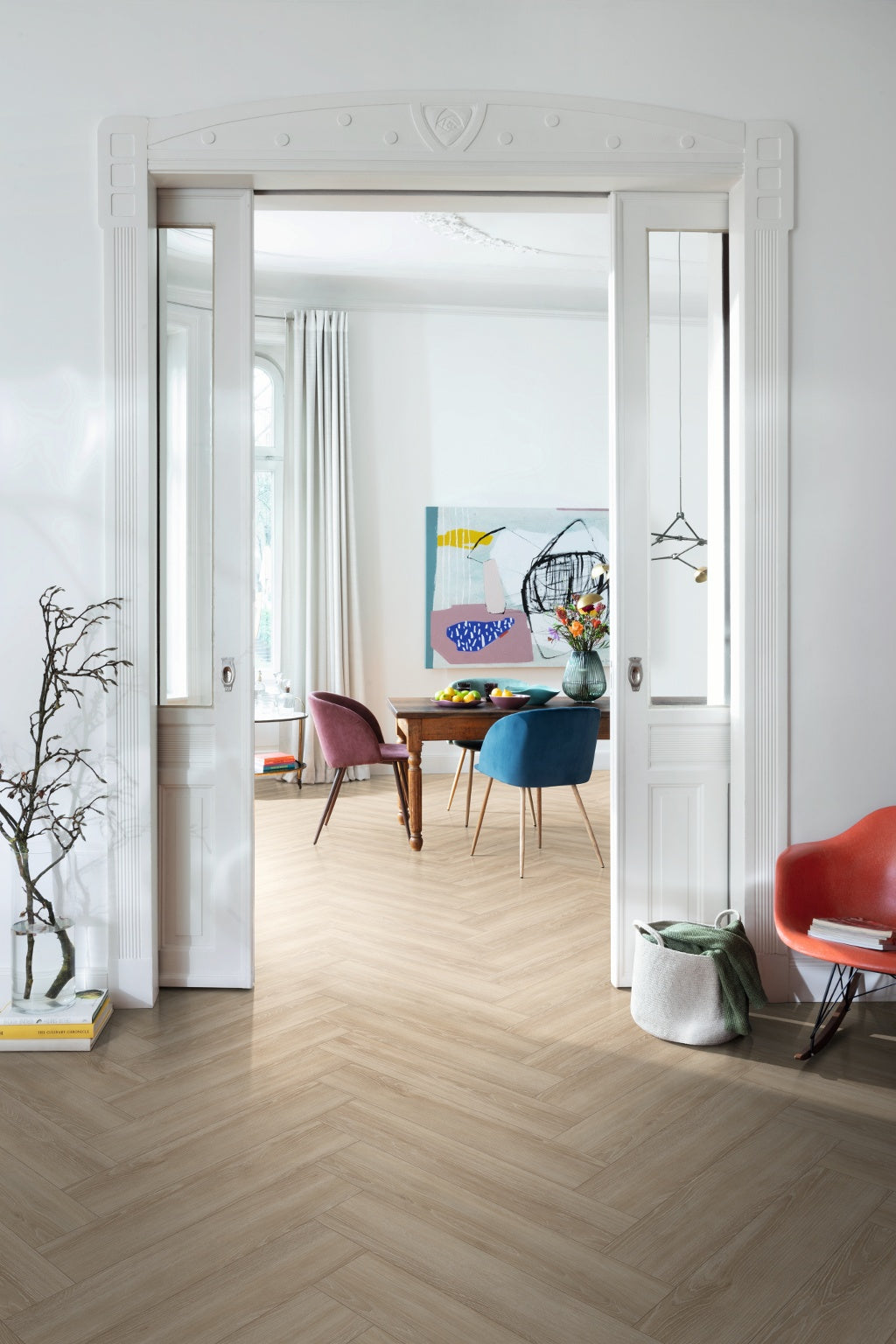 Parchet laminat Egger EL2161 Stejar Newport 8mm Herringbone