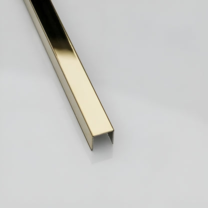 Profil decorativ tip U din inox 20x8mm la 2.44ml