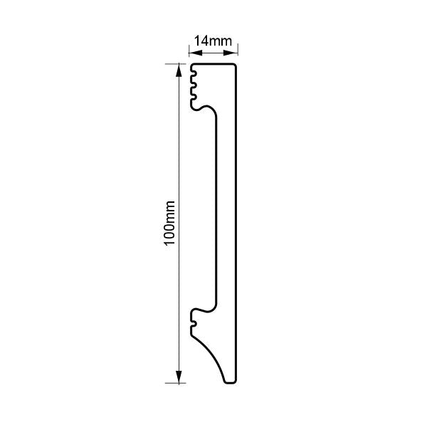 Plinta dreapta polimer dur 2.5ml