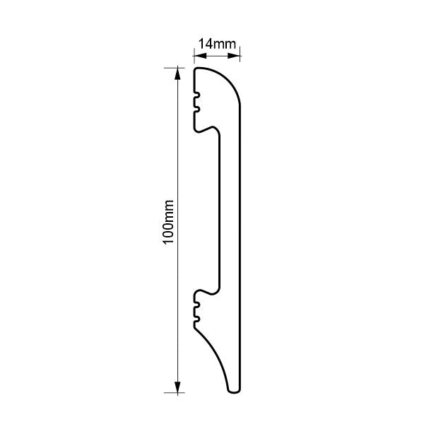 Plinta rotunjita polimer dur 2.5ml