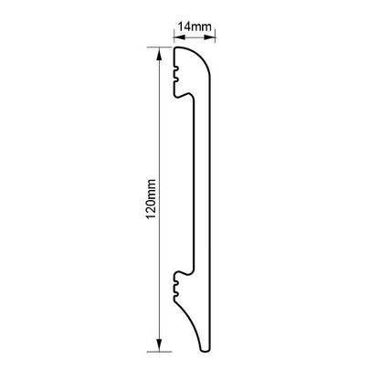 Plinta rotunjita polimer dur 2.5ml