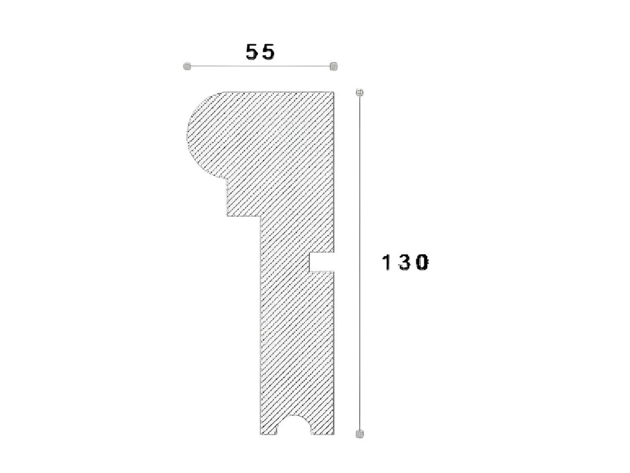 Solbanc decorativ fereastra NS109 130X55X2000mm