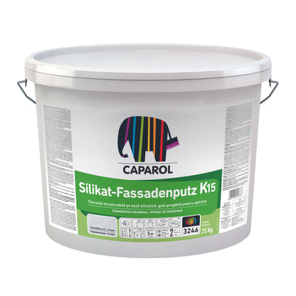 Tencuiala decorativa silicatica Caparol Silikat Fassadenputz K15 / R20 25kg
