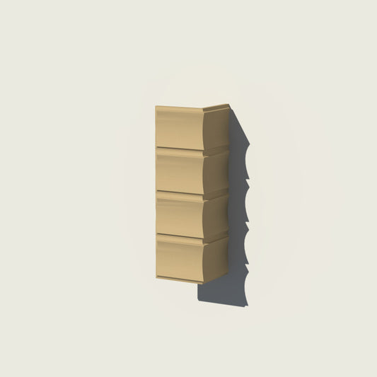 Colțar decorativ exterior NMC NCL112 – 300 × 300 × 40 × 1000 mm
