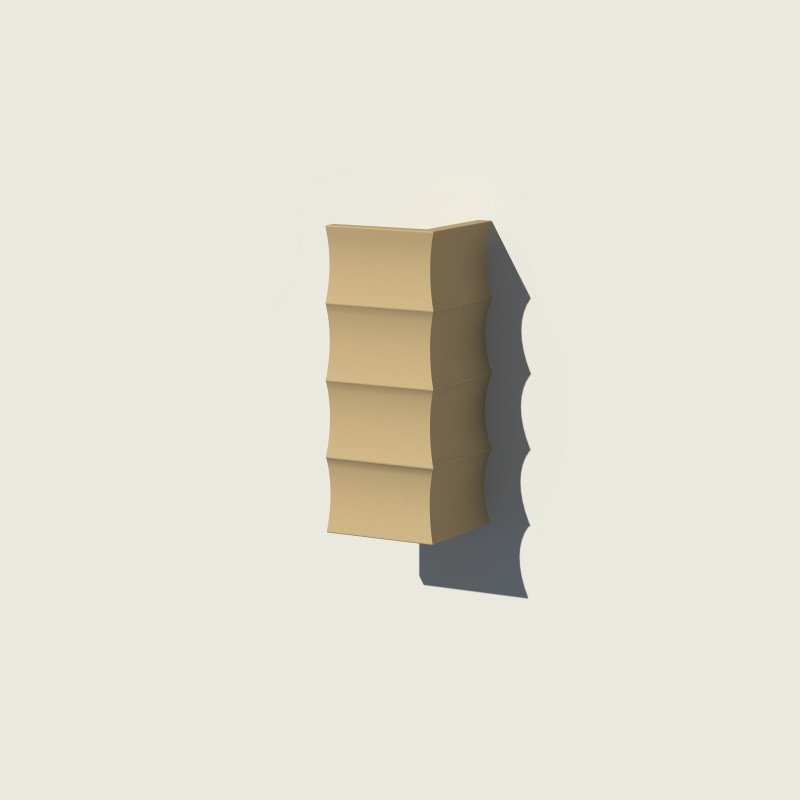 Colțar decorativ exterior NMC NCL111 – 310 × 310 × 40 × 800 mm