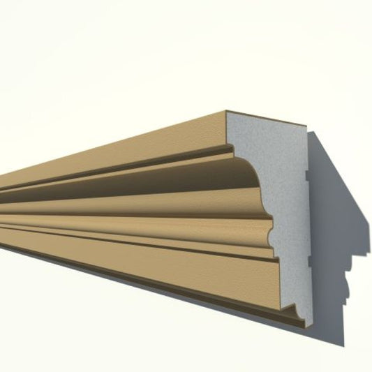 Cornișă decorativă exterior NMC NC120 – 225 × 150 × 2000 mm