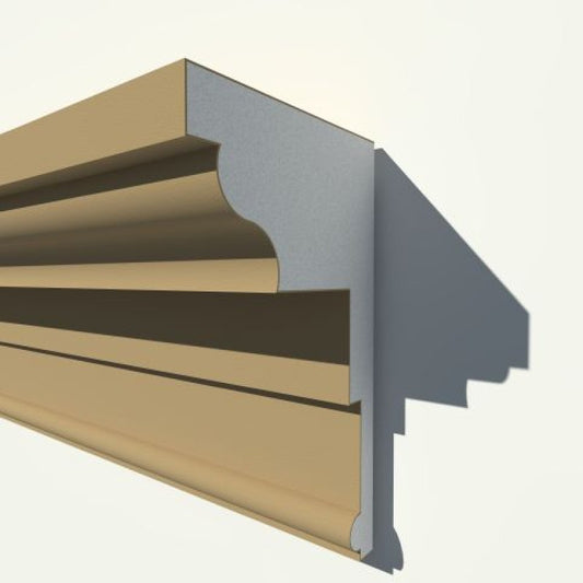 Cornișă decorativă exterior NMC NC106 – 500 × 290 × 2000 mm