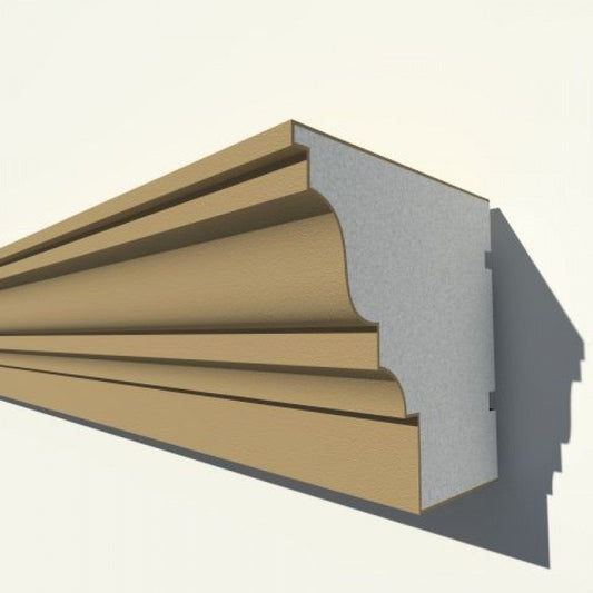 Cornișă decorativă exterior NMC NC145 – 200 × 200 × 2000 mm