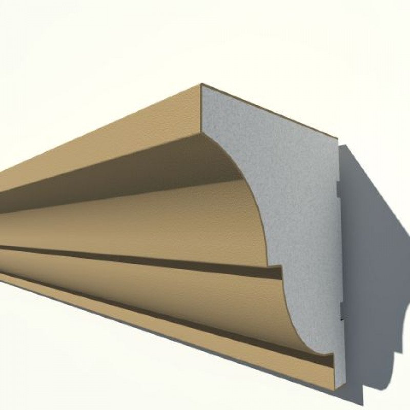 Cornișă decorativă exterior NMC NC121 – 250 × 200 × 2000 mm