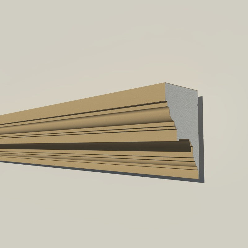 Cornișă decorativă exterior NMC NC126 – 480 × 290 × 2000 mm