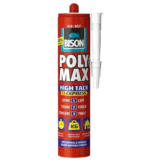 Adeziv și etanșeizant rapid BISON Poly Max High Tack Express, 425g - Shopdecor.ro Adeziv poliuretanic