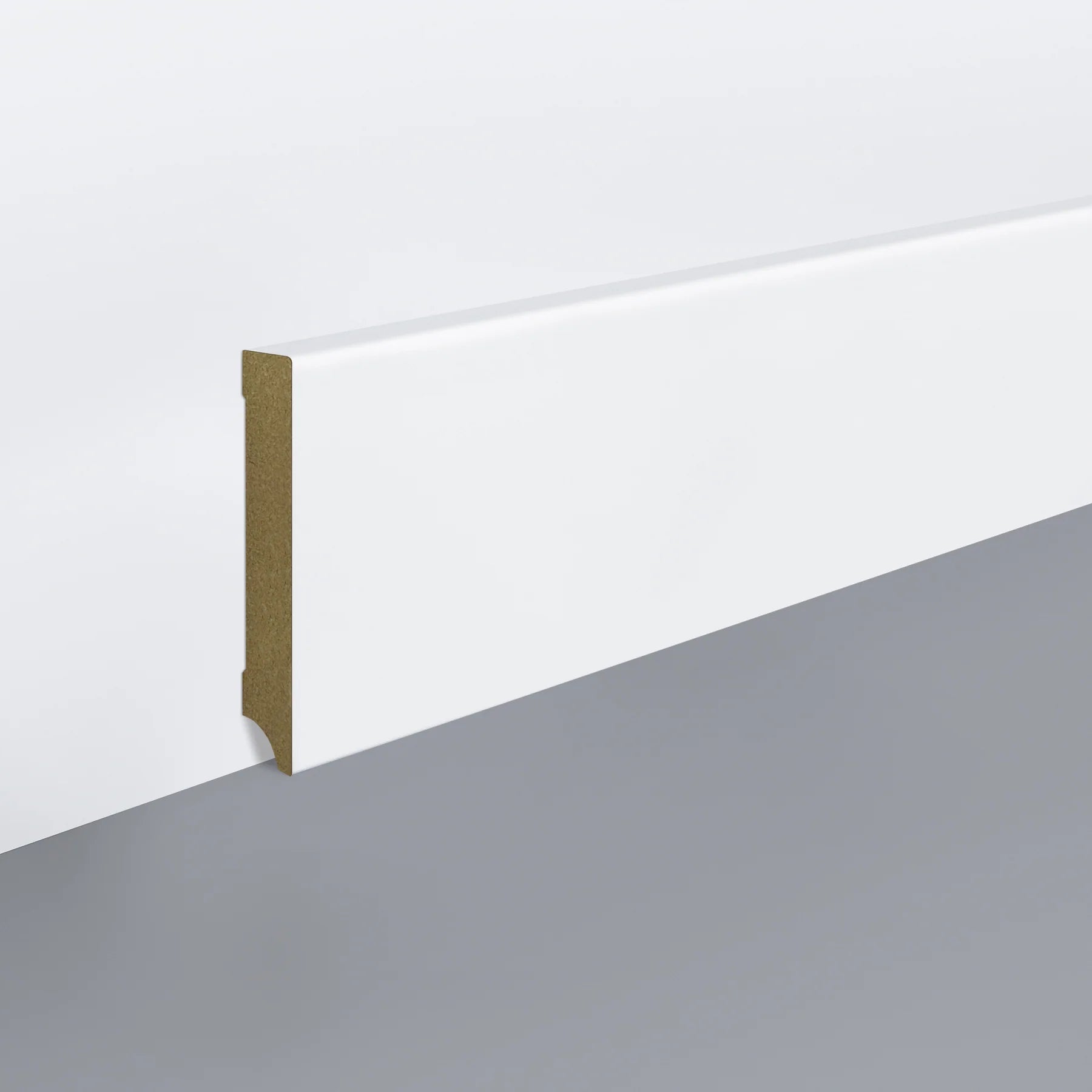 Plinta Mdf alba Egger Cubica 100x18x2400mm - Shopdecor.ro Plinta mdf