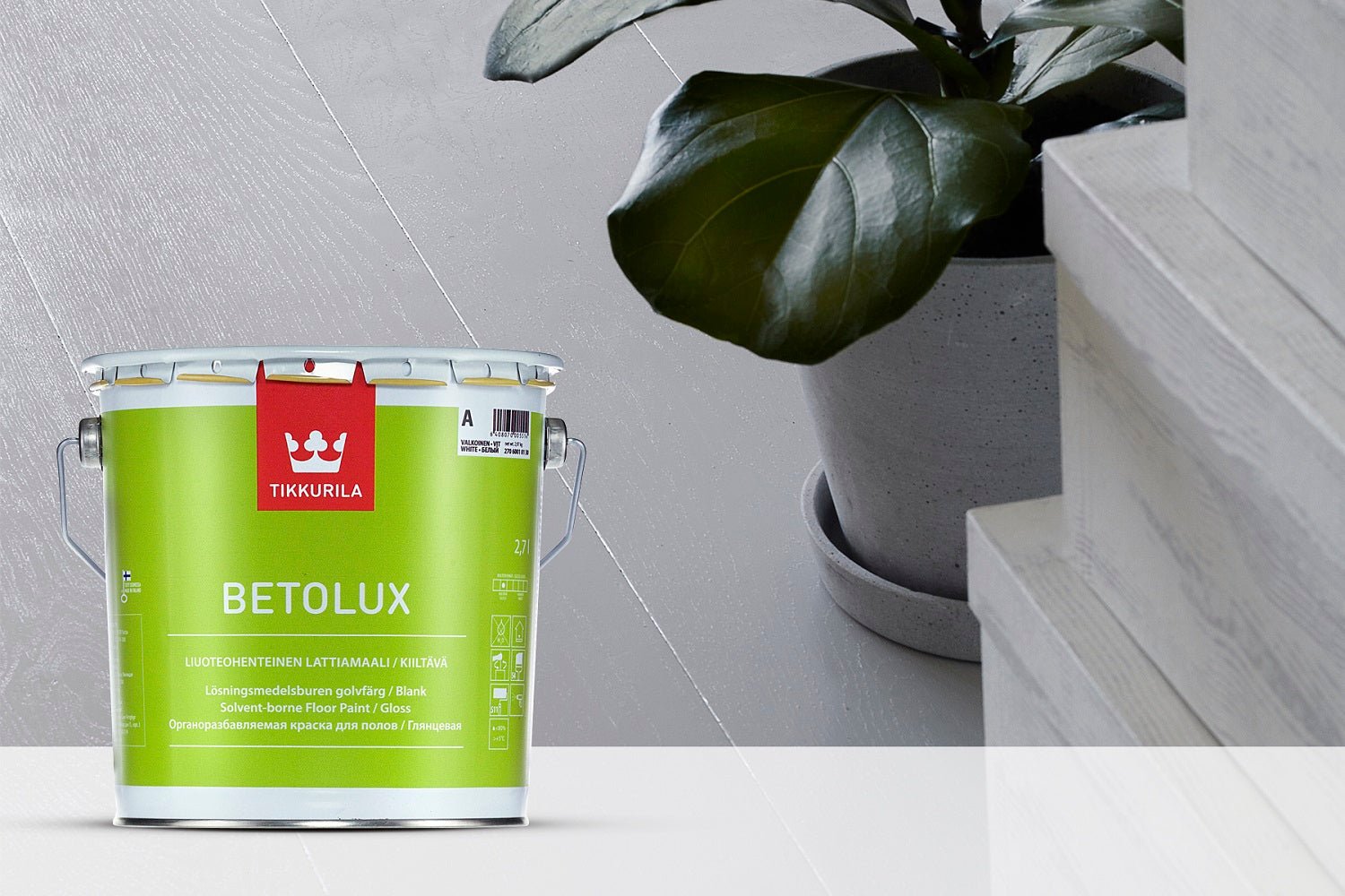 Vopsea pentru garaje şi pardoseli interioare Tikkurila Betolux - Shopdecor.ro Vopsea pardoseala garaj