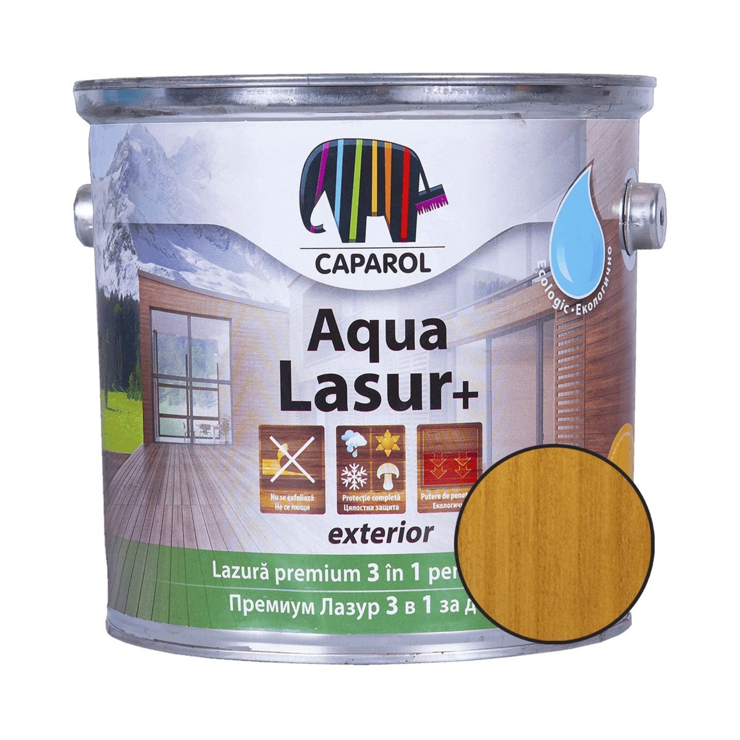 Bait pentru lemn pe baza de apa Caparol Aqua Lasur + - Shopdecor.ro Lazura pentru lemn