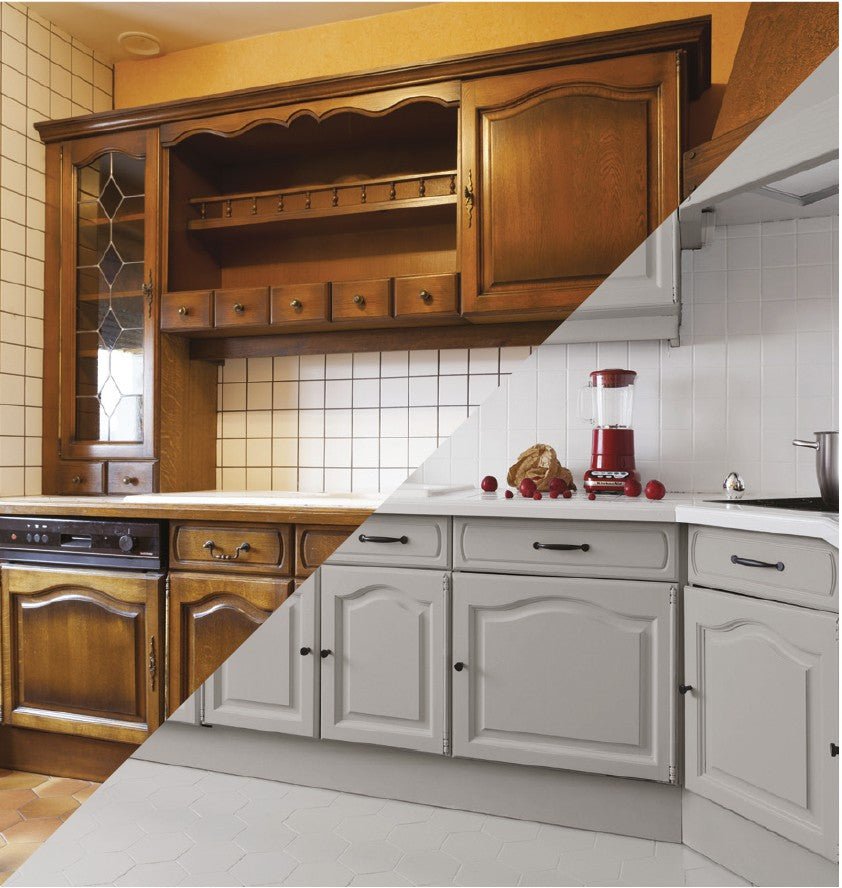 Vopsea pe baza de apa pentru mobilier bucatarie alb satinat - Shopdecor.ro Vopsea mobilier